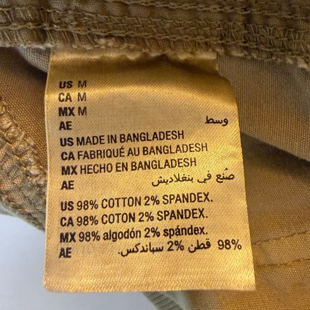 Everyday Khaki Shorts Womens Medium Safari Tan Drawstring Cuffed Stretch Outdoor - Picture 3 of 7